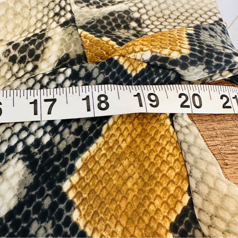 Adrienne Python Print Blouse With Balloon Sleeves… - image 6